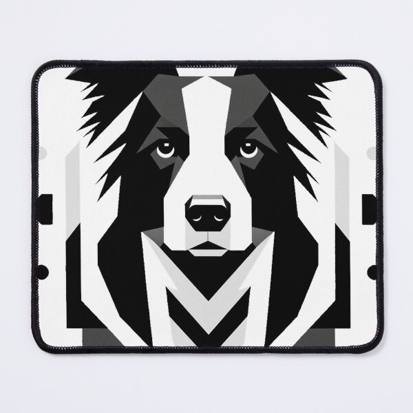 Item preview, Border Collie in the 1960s Minimalist style designed and sold by hiddenlayers.