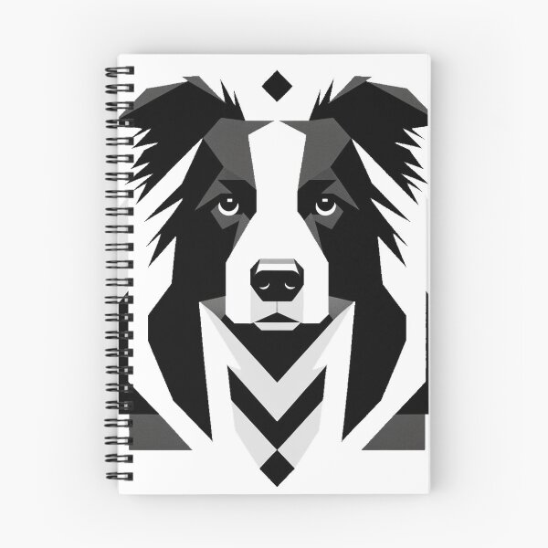 Item preview, Border Collie in the 1960s Minimalist style designed and sold by hiddenlayers.