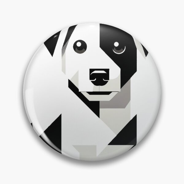 Aperçu de l'œuvre Jack Russell Terrier dans le style minimaliste des années 1960 créée et vendue par hiddenlayers.