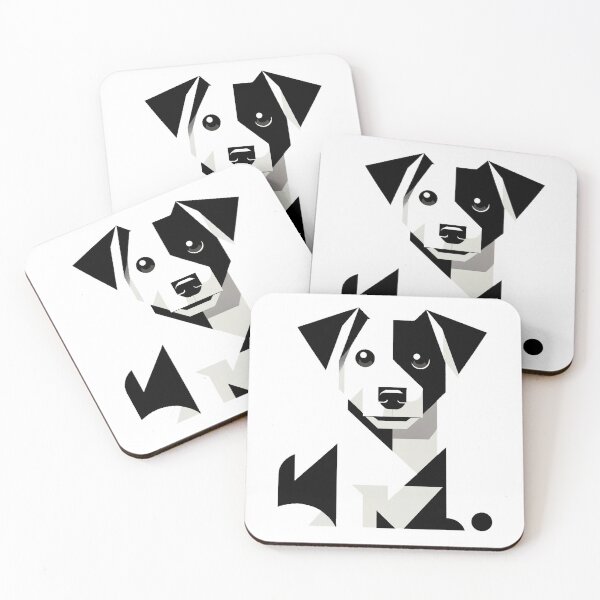 Item preview, Jack Russell Terrier in the 1960s Minimalist style designed and sold by hiddenlayers.
