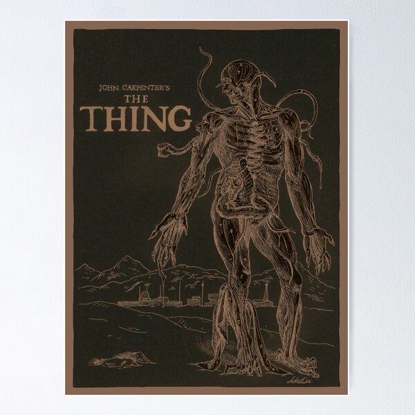 The Thing (1982) - Anatomical Poster Negative Poster