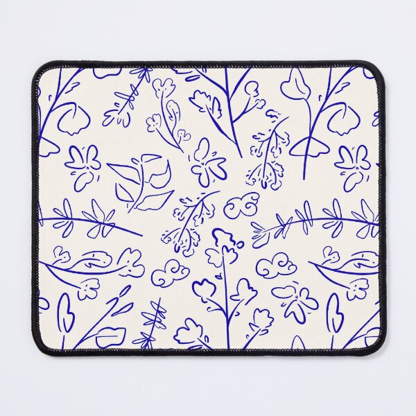 Item preview, Blue flowers print designed and sold by matuvillart.