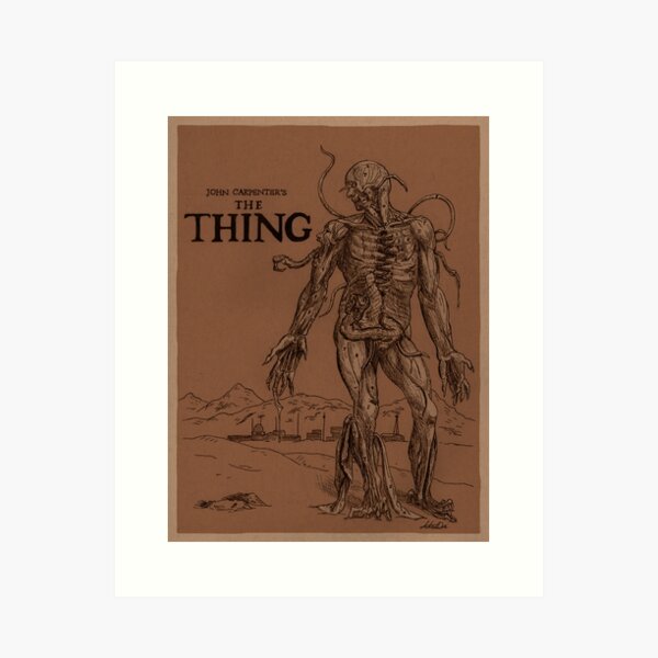 The Thing (1982) - Anatomical Poster Art Print