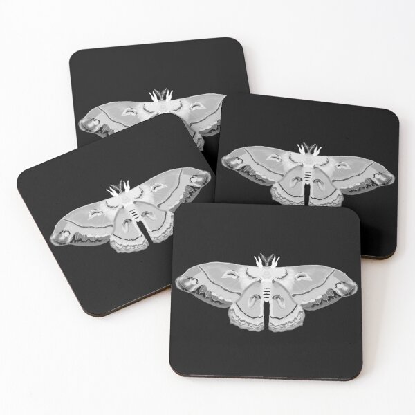 Item preview, white cecropia moth designed and sold by cascinas.