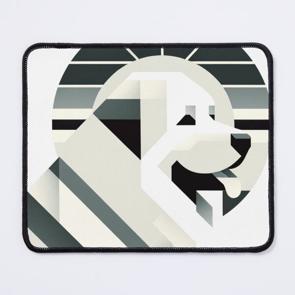 Item preview, Great Pyrenees dog in the 1960s Minimalist style designed and sold by hiddenlayers.