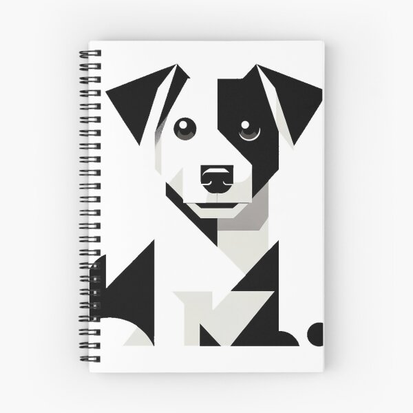 Artikelvorschau, Jack Russell Terrier im minimalistischen Stil der 1960er Jahre entworfen und verkauft von hiddenlayers.