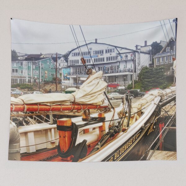 Item preview, Foggy day in Lunenburg Harbor designed and sold by Travelways.