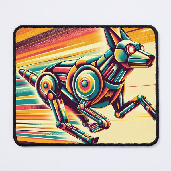 Item preview, Retrofuture running dog designed and sold by Inkstorm-London.