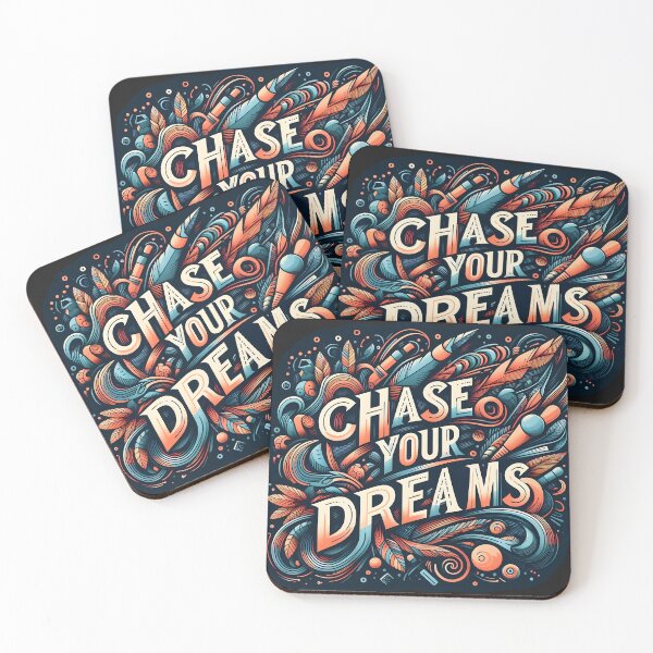 Item preview, Chase your dreams, typography designed and sold by maxmaj.