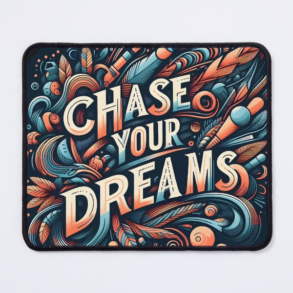 Item preview, Chase your dreams, typography designed and sold by maxmaj.
