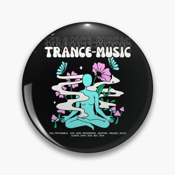 Item preview, TRANCE  - Music Meditation (blue/pink)  designed and sold by Discothreadz.