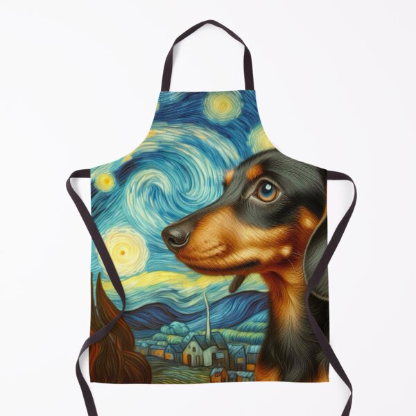 Item preview, Starry Night Dachshund - Doxie in Vincent Van Gogh Style designed and sold by Star-Fragment.