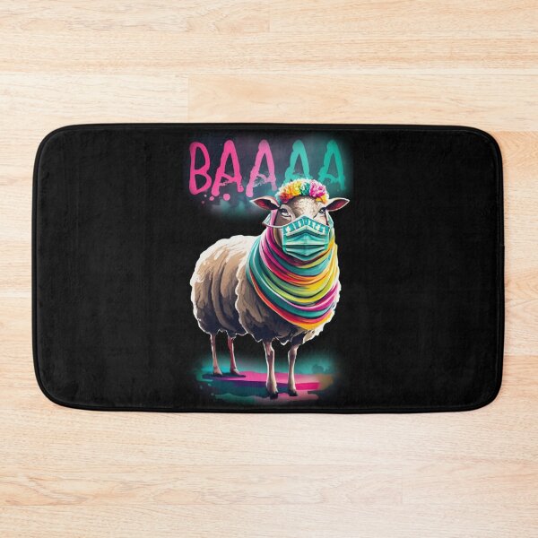 Item preview, Baaa Sheep Wearing Mask - Sheeple Hoax - Conspiracy Crew designed and sold by Conspiracy Crew.