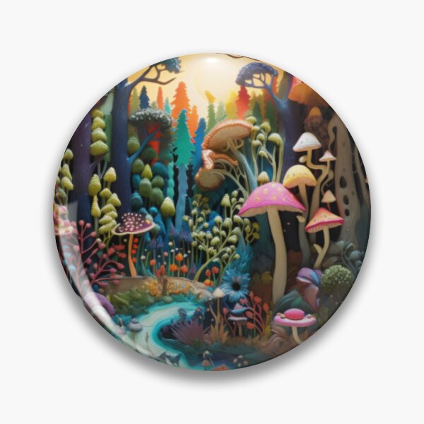 Item preview, Psychedelic Mushroom In Black Velvet Artwork Print designed and sold by NDMDesignStudio.