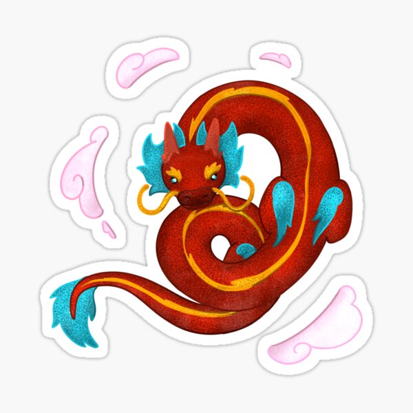 Sticker Dragon Chinois 2 - ref.SVYAN94