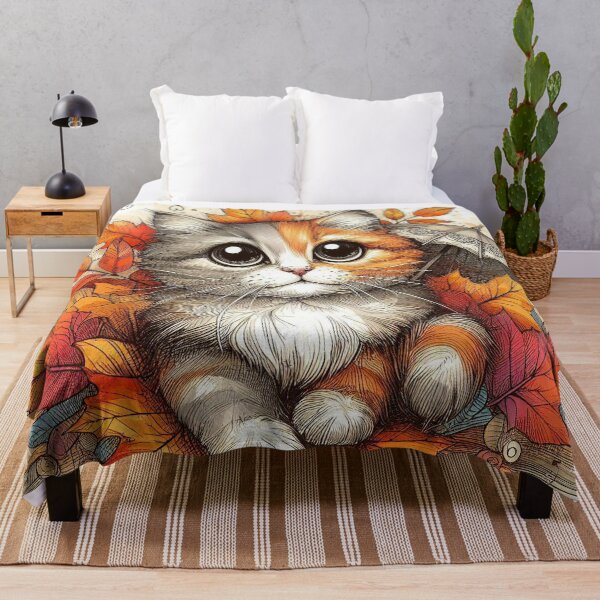 Item preview, Cat In Autumn designed and sold by VANWANSHOP.