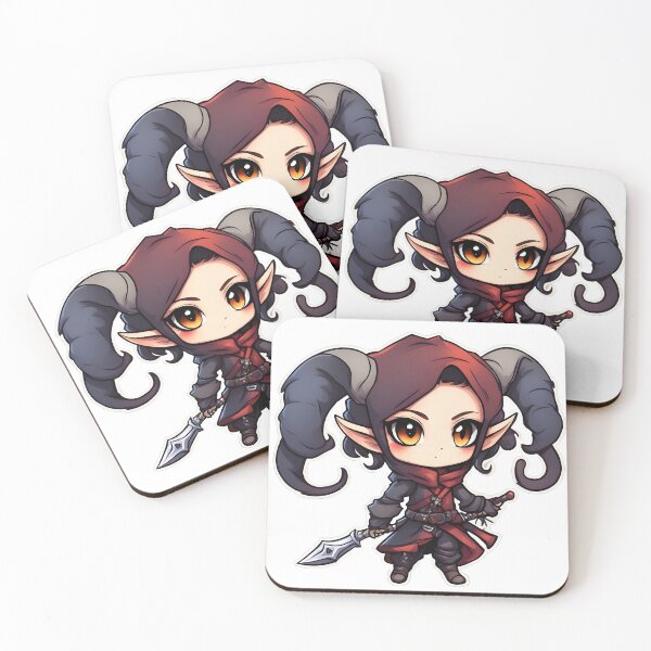 Item preview, Tiefling Rogue Chibi designed and sold by The-Chibi-Store.