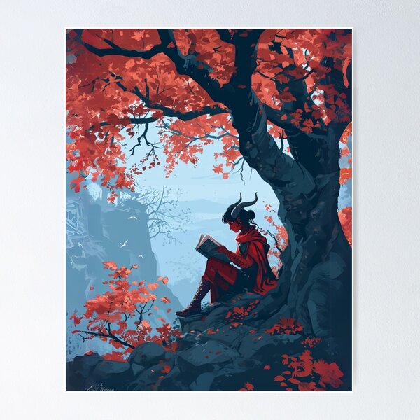 Item preview, Infernal Tiefling Reading designed and sold by WarHaven.