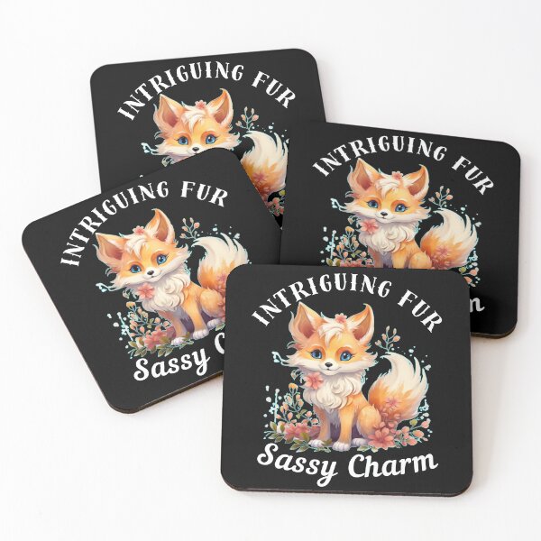 Item preview, Intriguing Fur, Sassy Charm. fox saying designed and sold by FoxVibes.