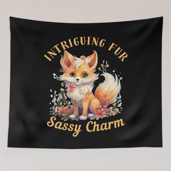 Item preview, Intriguing Fur, Sassy Charm. vintage fox designed and sold by FoxVibes.