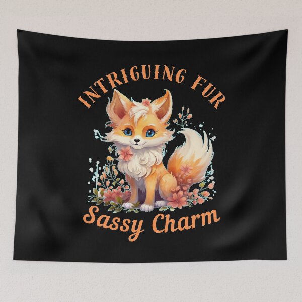 Item preview, Intriguing Fur, Sassy Charm. fox watercolor designed and sold by FoxVibes.
