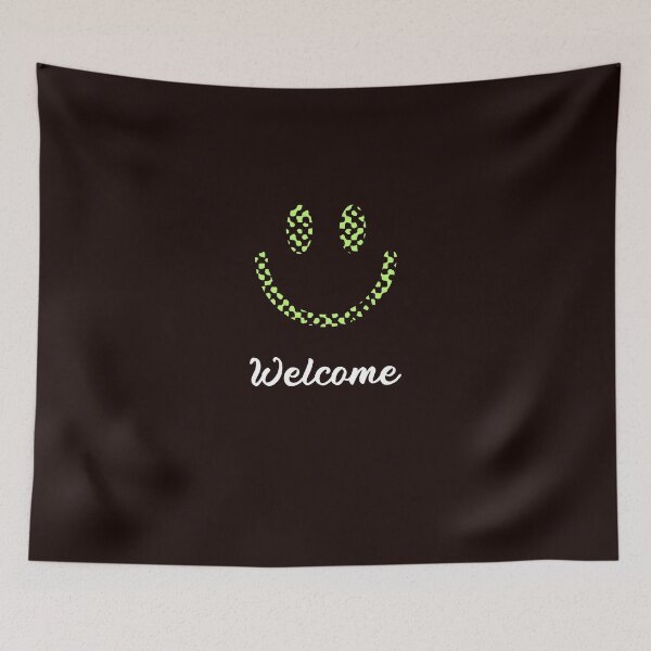 Item preview, welcome, happy face designed and sold by blackstton.