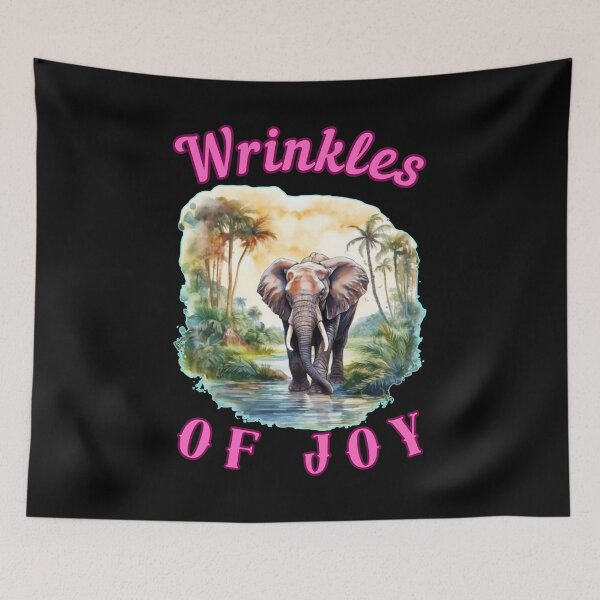 Item preview, Wrinkles Of Joy. elephant head designed and sold by ElephantVibes.
