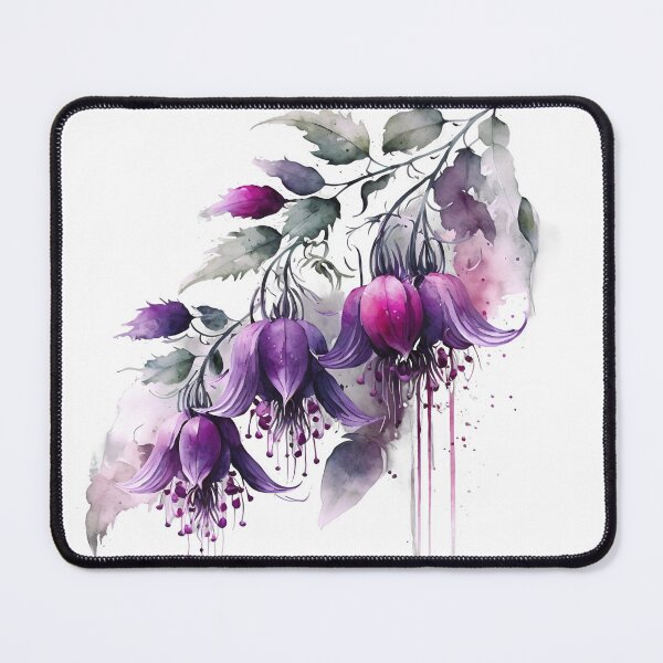 Item preview, Fuchsia Flower Watercolour Drip designed and sold by Sarah Walton.