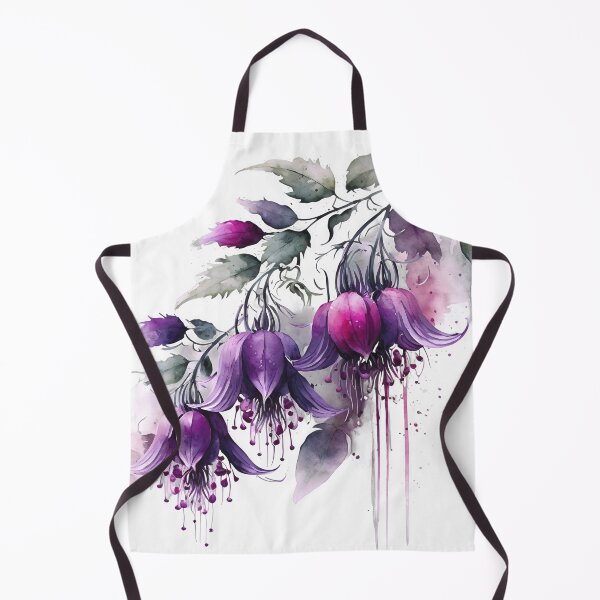 Item preview, Fuchsia Flower Watercolour Drip designed and sold by Sarah Walton.