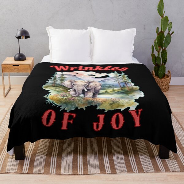 Item preview, Wrinkles Of Joy. happy elephant designed and sold by ElephantVibes.