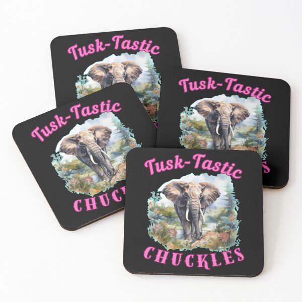 Item preview, Tusk-Tastic Chuckles. elephant head designed and sold by ElephantVibes.
