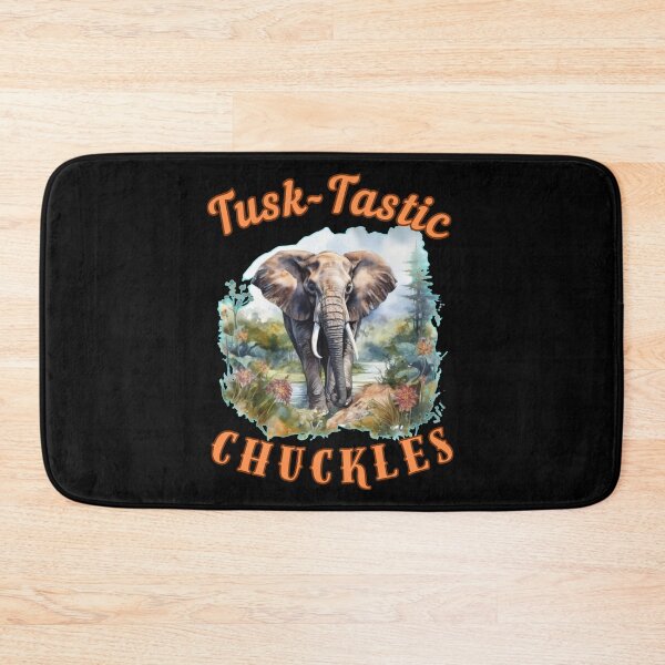 Item preview, Tusk-Tastic Chuckles. elephant face designed and sold by ElephantVibes.
