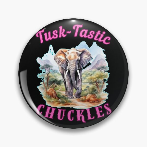Item preview, Tusk-Tastic Chuckles. elephant saying designed and sold by ElephantVibes.