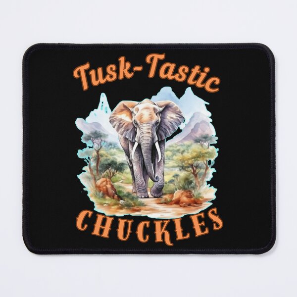 Item preview, Tusk-Tastic Chuckles. elephant quote designed and sold by ElephantVibes.