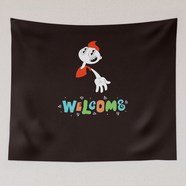 Item preview, welcome, friendly happy face designed and sold by blackstton.