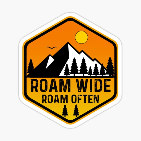 Item preview,  Roam Wide Roam Often - Outdoors Mountain Adventure  designed and sold by Sunserize Designs.