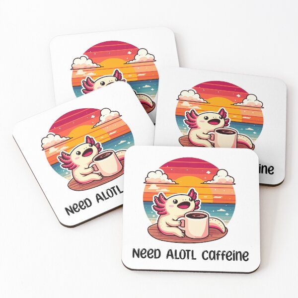 Item preview, Kawaii Axolotl Coffee Lover Gifts  designed and sold by DinoKate.