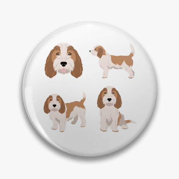 Item preview, White And Orange Petit Basset Griffon Vendeen Dog designed and sold by TheAnimalZ00.