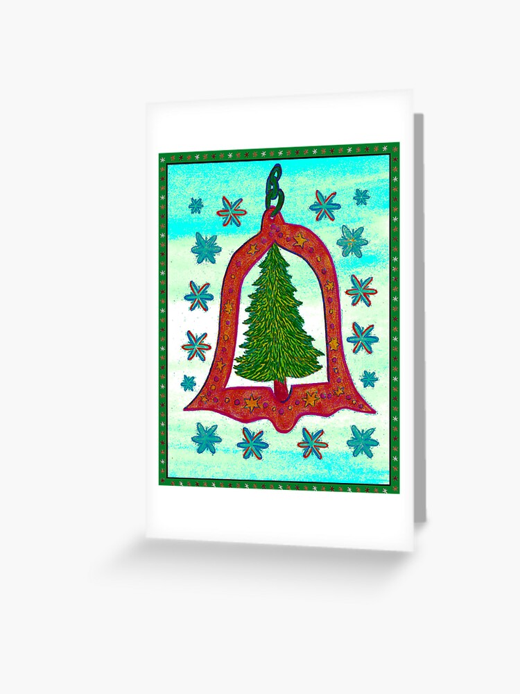 Thumbnail 1 of 2, Greeting Card, Christmas Card Tree Ornament designed and sold by EvaDemel.