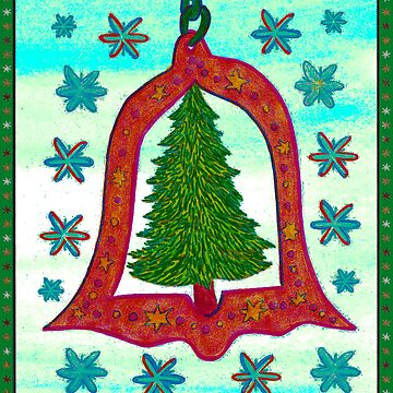 Artwork thumbnail, Christmas Card Tree Ornament by EvaDemel