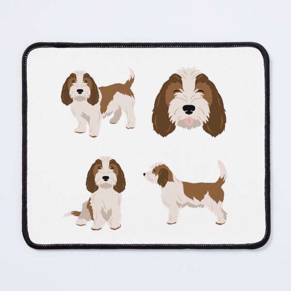 Item preview, White & Sable Petit Basset Griffon Vendeen Dog designed and sold by TheAnimalZ00.