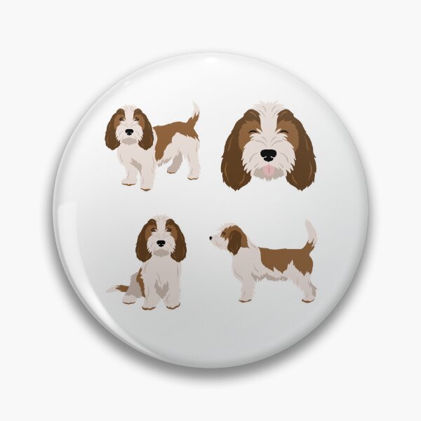 Item preview, White & Sable Petit Basset Griffon Vendeen Dog designed and sold by TheAnimalZ00.
