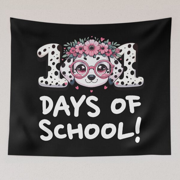 Item preview, 101 Days Of School Dalmatian, Dog lover 100 Days designed and sold by GPODdesign.