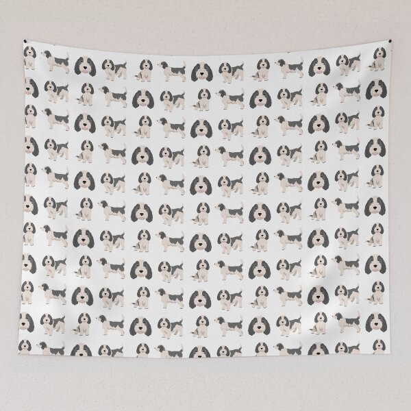 Item preview, White & Black Petit Basset Griffon Vendeen Dog designed and sold by TheAnimalZ00.