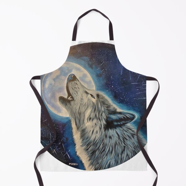 Item preview, Wolf and the moon designed and sold by Marcia Shiono.
