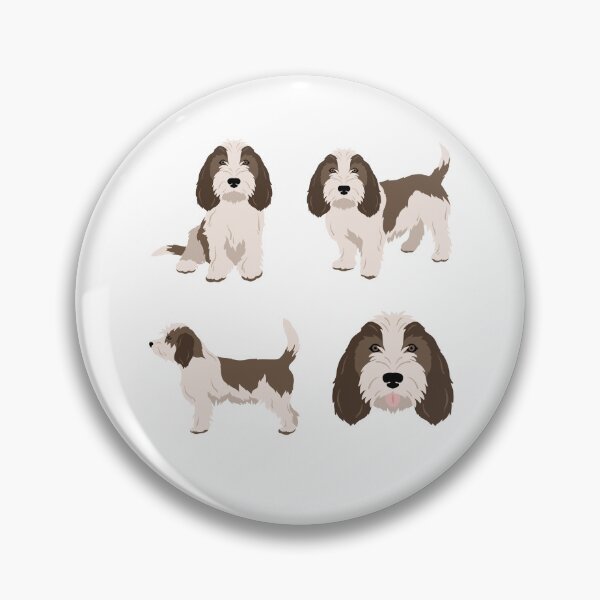 Item preview, White & Grizzle Petit Basset Griffon Vendeen Dog designed and sold by TheAnimalZ00.
