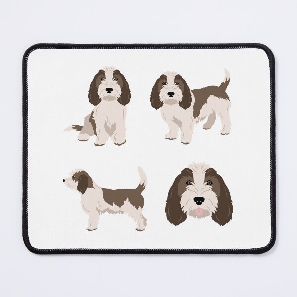 Item preview, White & Grizzle Petit Basset Griffon Vendeen Dog designed and sold by TheAnimalZ00.