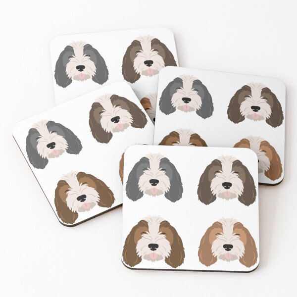 Item preview, Cute Petit Basset Griffon Vendeen Dog Faces designed and sold by TheAnimalZ00.