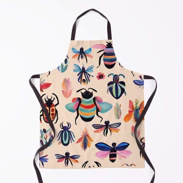 Item preview, Boho Abstract Imaginary Insects Bugs Floral Folk Art Pattern gift for nature lover designed and sold by CORINNE W.
