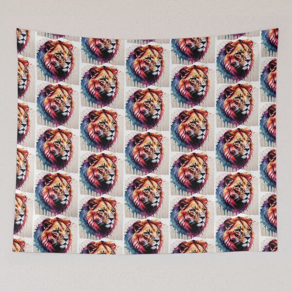 Item preview, Lion Paint Splash Artwork  designed and sold by BotunPeony.